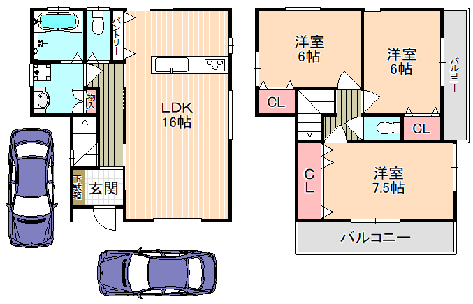 東大阪市新築一戸建て＜使い勝手の良い２階建てのお家の登場です☺＞